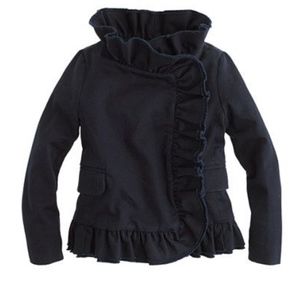 EUC J.Crew Chino Ruffle Jacket - Fits Adults!